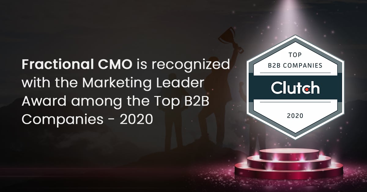 Fractional CMO awarded among the Top B2B Companies
