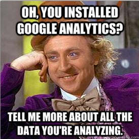 meme on google analytics
