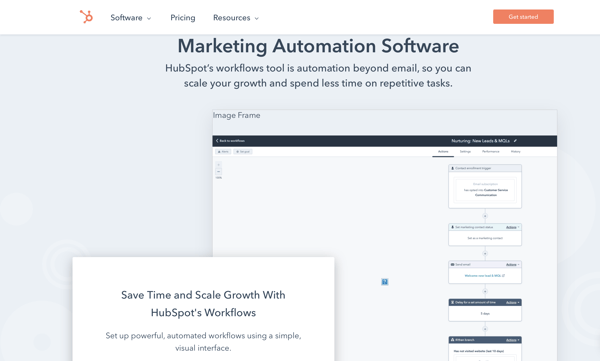 Hubspot marketing automation tool