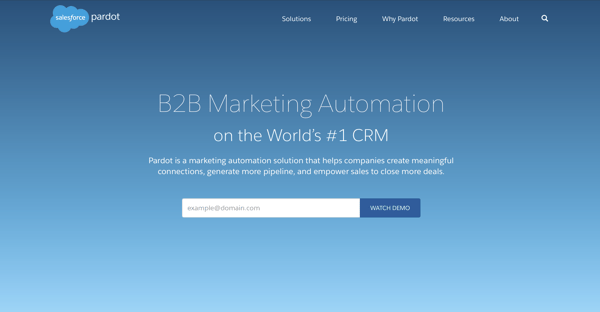Pardot marketing automation tool