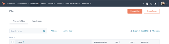 Managing your users, assets, and folders in HubSpot